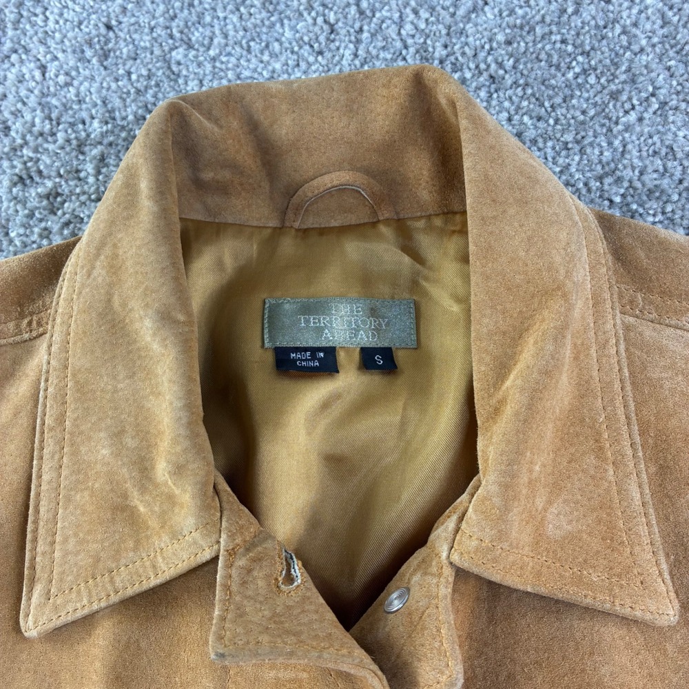 Territory Ahead Suede Jacket Women S Tan Leather Trucker Western Field Jacket